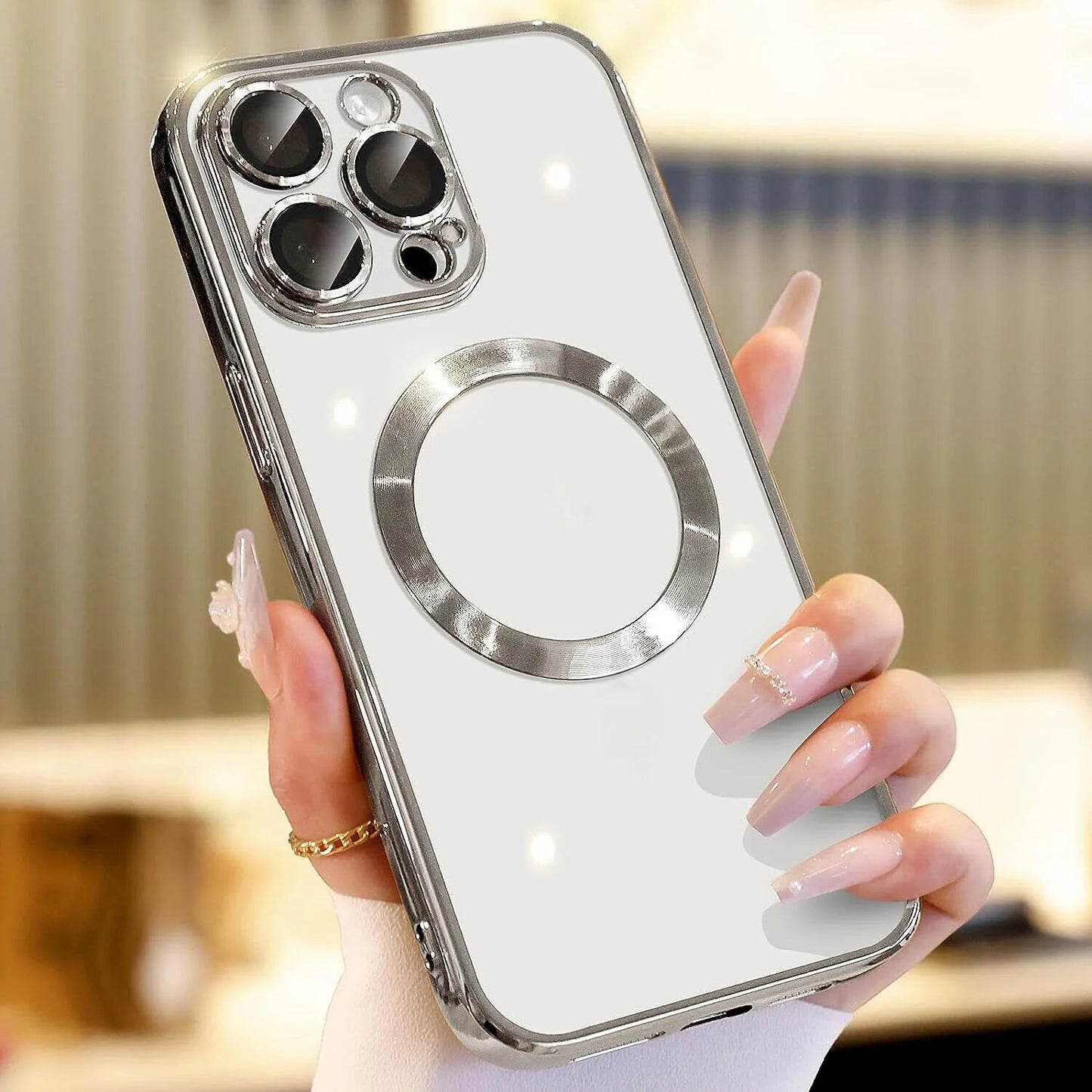 For Apple Iphone 14 13 12 11 Pro Max Case Mag Safe Magnetic Camera Lens Cover